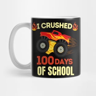 100 Days School Monster Truck Car Boys Mug